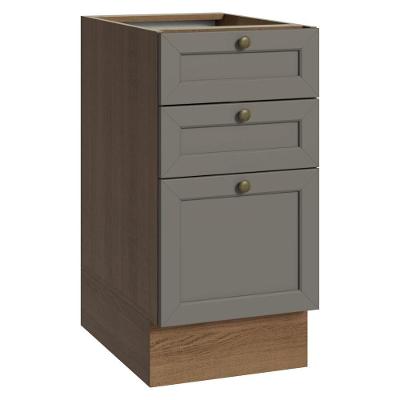 Balcão Vik 3 Gavetas MDP 40CM Cinza Madesa
