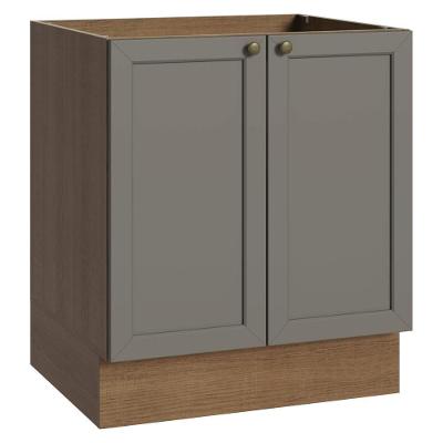Balcão Vik 2 Portas MDP 70CM Cinza Madesa