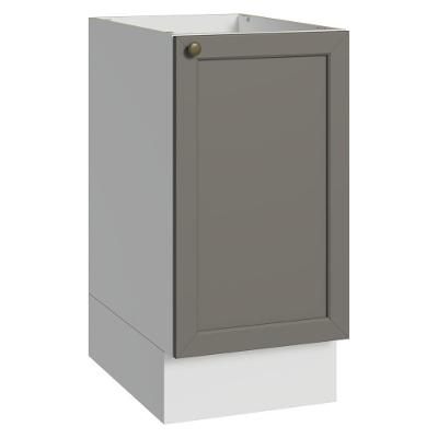 Balcão Vik 1 Porta sem Gavetas MDP 40CM Branco e Cinza Madesa