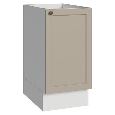 Balcão Vik 1 Porta MDP 40CM Branco e Crema Madesa