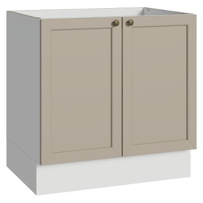Balcão de Cozinha Vik 2 Portas MDP 80CM Branco-crema Madesa