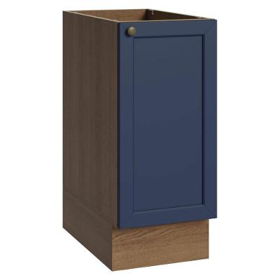 Balcão de Cozinha Vik 1 Porta MDP 35CM Rustic-Azul Madesa