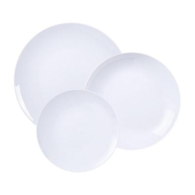 Jogo de Pratos Sophia 12 Peças Porcelana Liso Branco para Mesa Tramontina