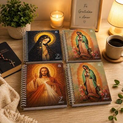 Agenda Animativa Diário de Fé 192 Folhas Espiral Multicolorido