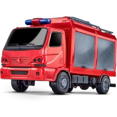 Caminhão Urban Resgate Roma 26,5CM com Portas e Gavetas Que Se Abrem e Baú Traseiro Basculante