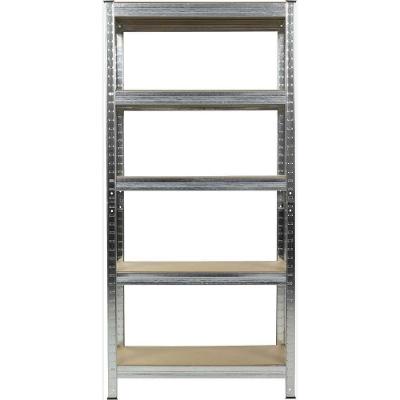 Estante 332703 5 Prateleiras Aço Galvanizado e MDF Inox Worker