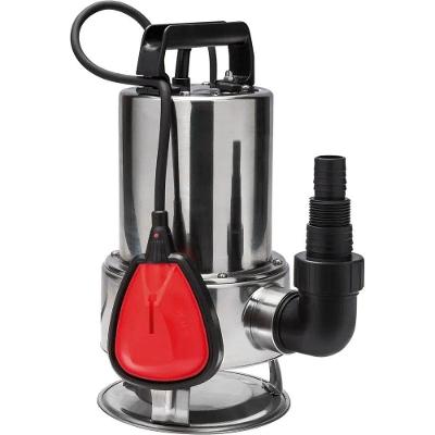 Bomba Submersível Worker 1-2HP 370W 133L-min Água Limpa e Suja Aço Inox