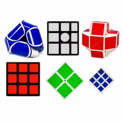 Cubo Mágico Kit 6 Modelos Variados Quebra Cabeça Raciocínio Lógico Infantil e Adulto Utimix