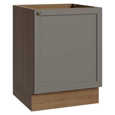 Balcão Vik 1 Porta MDP 60CM Cinza Madesa