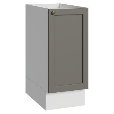 Balcão Vik 1 Porta MDP 35CM Branco e Cinza Madesa