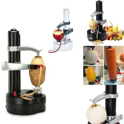 Descascador Elétrico Automático a Pilha para Laranja Batatas e Frutas ABS Preto Yeet