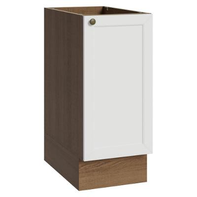Balcão de Cozinha Vik 1 Porta MDP 35CM Rustic e Branco Madesa