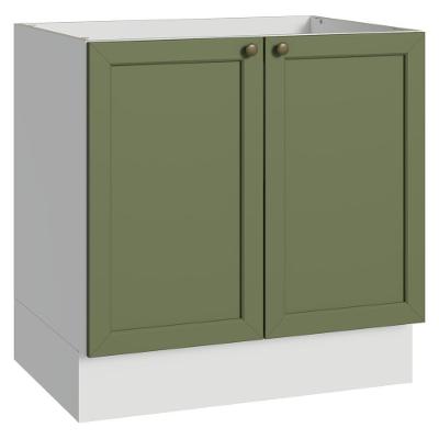 Balcão de Cozinha G24800L9VKST 2 Portas MDP 80CM Branco e Verde Madesa