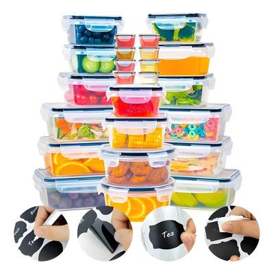 Conjunto de 24 Potes Herméticos Croix Empilháveis Livres de BPA Transparente