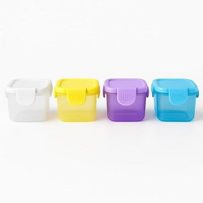 Kit 4 Potes Herméticos 55ML BPA Free Antivazamento Micro-ondas e Freezer