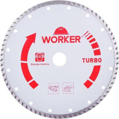 Disco Diamantado Turbo 405248 Corte a Seco Ou com Água Inox Worker