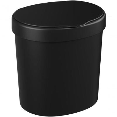 Lixeira para Pia Basic 2,5L Polipropileno Abertura Manual Preto Coza