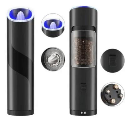 Moedor Automático de Sal e Pimenta UD220702 com LED ABS Iluminação para Cozinha Inox Uni Home