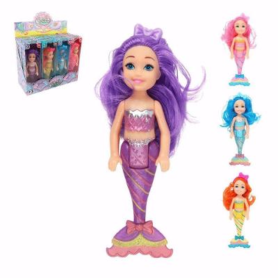 Mini Boneca Sereia Encantada AKT4556 Cauda Articulada Cores Sortidas Ark Brasil