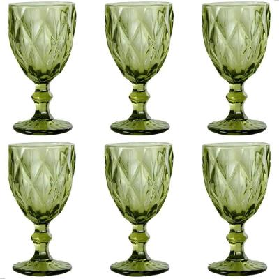 Taça Diamond para Água com Design Sofisticado Vidro Sodo-Cálcico Resistente a Impactos Transparente
