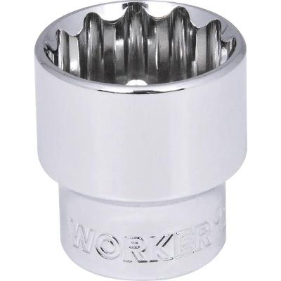 Soquete Estriado 46mm Encaixe 3-4'' Worker com Alta Durabilidade e Resistência à Corrosão
