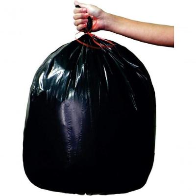 Saco para Lixo Rolo 100L Reciclado com Fita Preto 10 Unidades