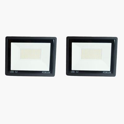Refletor LED 150W Foxlux 11.250 Lúmens IP65 Branco Frio Kit com 2