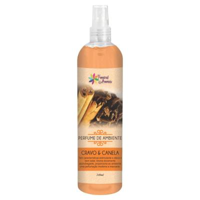 Perfume de Ambiente Cravo e Canela Perfuma e Proporciona Sensação Agradável Tropical Aromas 240ML