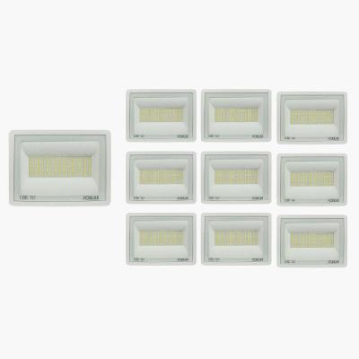 Refletor LED 150W Foxlux 11.250 Lúmens Branco Frio Kit 10