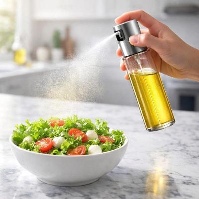 Pulverizador de Cozinha Spray para Azeite Óleo e Vinagre Vidro e Inox Multiuso Inox