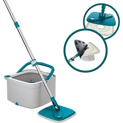 Mop Giratório Flash Limp MOP0648 com Balde Duplo Separa Água Suja da Limpa Bivolt Verde