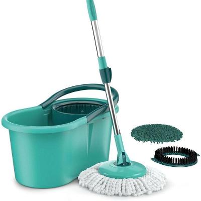 Mop Giratório 3 em 1 MOP8258 Lava e Seca com Rotação 360o para Limpeza Doméstica Verde Flash Limp
