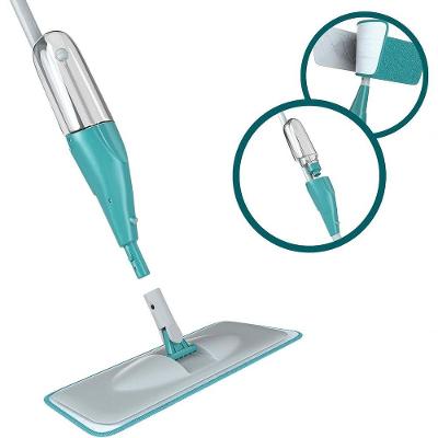 Mop Fit MOP0556 Borrifa Limpa e Seca Aço Inox Sistema com Alavanca para Pisos Verde