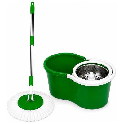 Mop 360° com Centrífuga Inox e Microfibra para Pisos Frios Verde 8L