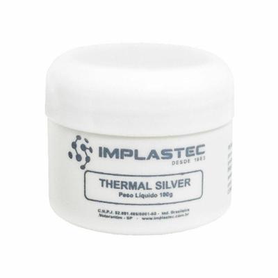 Pasta Térmica Thermal Silver 1,2 W-mK Cinza Implastec 100g