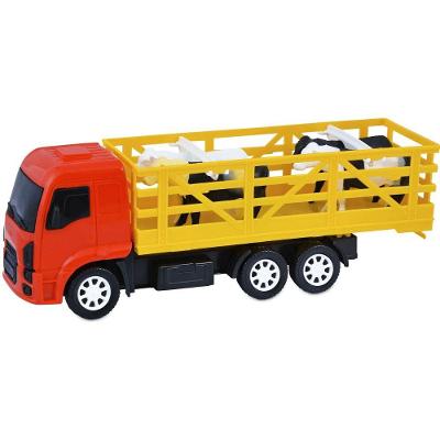 Caminhão de Brinquedo com Animais 833 Roda Livre 4 Vacas Diverplas