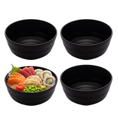 Bowl Tokyo Tigela Japonesa Melamina Resistente para Restaurante Preto 400ML Lyor