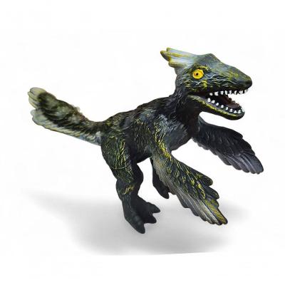 Boneco de Vinil Dinossauro Pyroraptor com Som e Luz Verde JR Toys 35CM