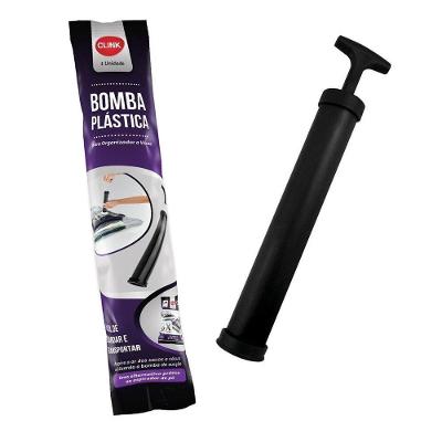 Bomba de Ar Manual para Saco a Vácuo Bomba Manual Organizador a Vacuo Sucção Plástico Clink