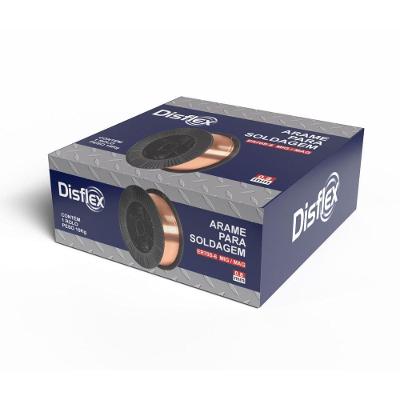 Arame para Solda Disflex Mig 0,8mm 15KG 40.001 ER70S-6 Disflex Abrasivos