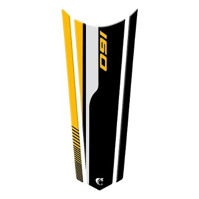 Adesivo Protetor de Tanque Gravata CG Titan Fan Start 150-160 Preto com Design Exclusivo Teu Adesivo