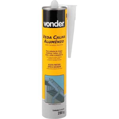 Adesivo Selante Veda Calha 280 g Monocomponente Alumínio Vonder 280G