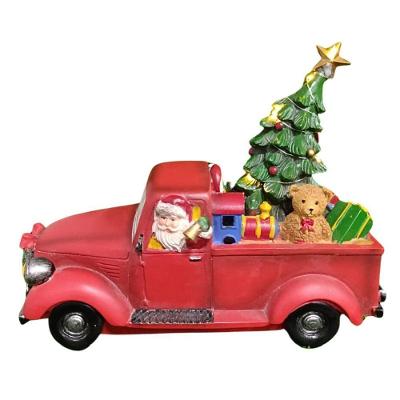 Adorno Natalino 56821 com LED Iluminado Carro Vermelho Grillo Home Decor