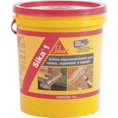 Aditivo Impermeabilizante Sika 1 Mineral Durável Amarelo Sika Brasil 18L
