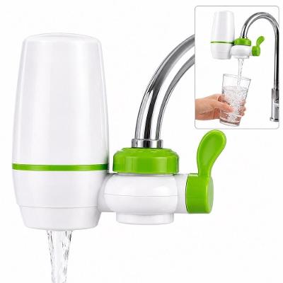 Purificador de Água para Torneira com Filtro de Cerâmica Seletor de Fluxo Cozinha Branco e Verde
