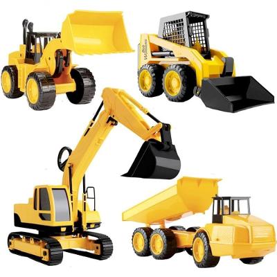 Trator Workers Series Jensen 4 em 1 Carregadeira Escavadeira Amarelo Roma
