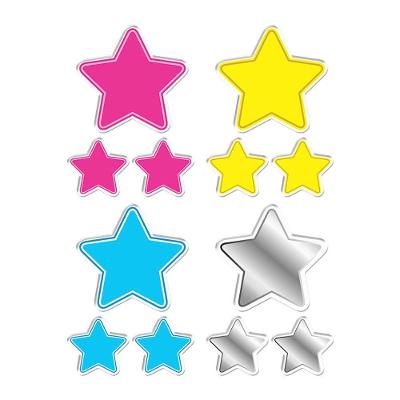 Kit Adesivos Resinados Estrelas Decorativas Preto Cobra Motoparts