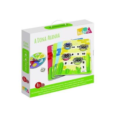 Jogo Educativo Pedagógico 6067 a Dona Aranha com 4 Tabuleiros e Peões Babebi