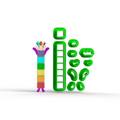 Cortador Numberblocks Número 7 Plástico PLA HB Formas e Cortadores 5CM