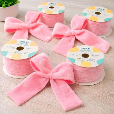 Fita Pelúciada Aramada Rosa Kit 2 6,3CM 2,7M
